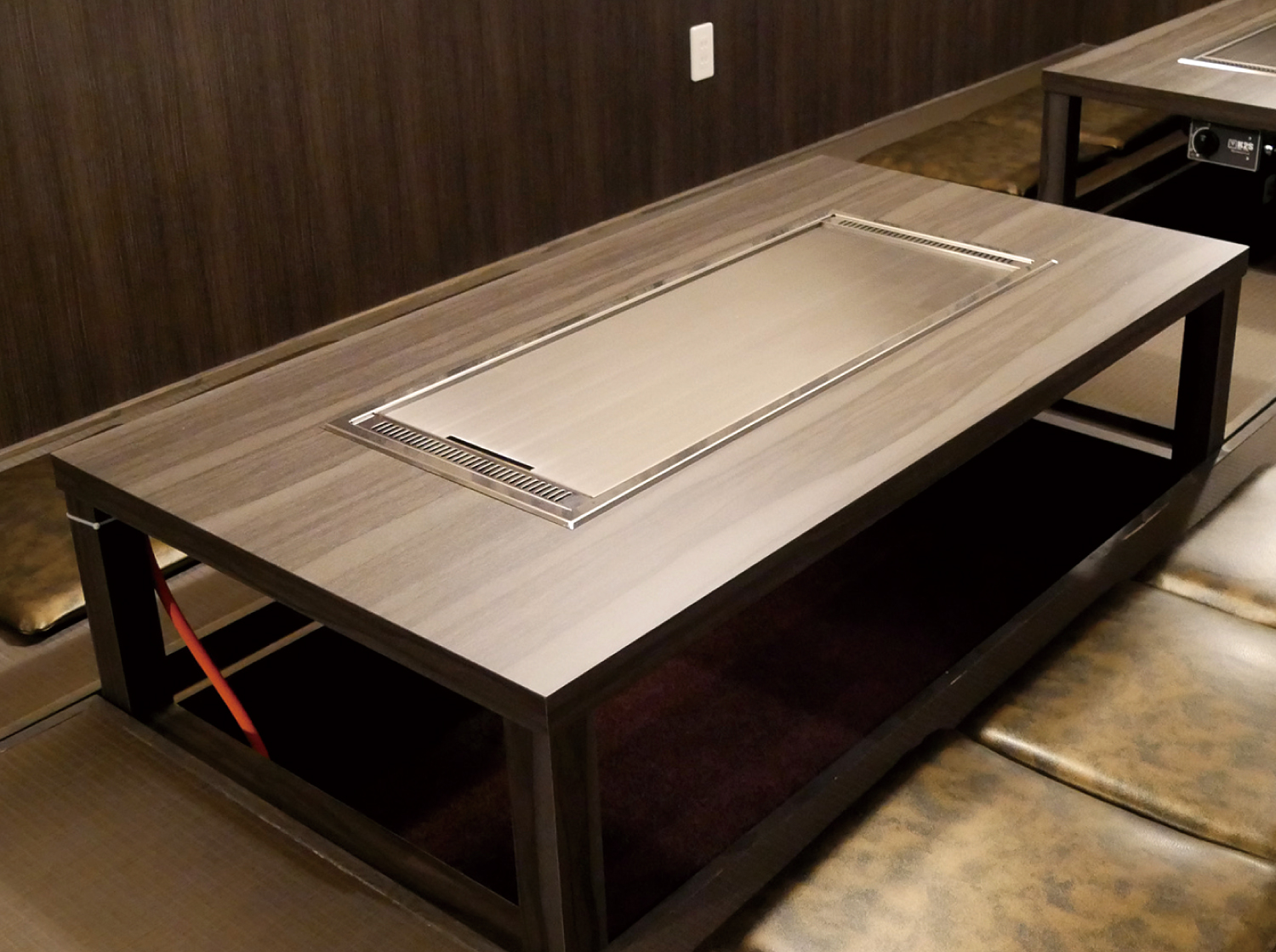 引取限定　IH 単相200V 業務用　電気式鉄板焼きテーブル　調理器具　店舗